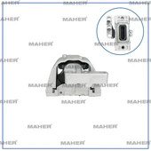 TAKOZ MOTOR GOLF4 / BORA / A3 / TOLEDO / OCTAVİA 1997-2004 AKL-AEH-BFQ 1.6 ÖN SAĞ 1J0199262BE thumbnail 1
