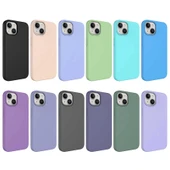 iPhone 14 Plus Kılıf Sıvı Teknolojili Silinebilir Sert Kivi Kapak thumbnail 2