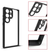 Samsung S24 Ultra Kılıf Kamera Korumalı Şeffaf Arka Yüzey New Roll Kapak thumbnail 9