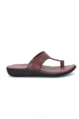 Kadın Bordo Anatomik Parmak Arası Günlük Terlik - 1