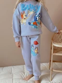 KIZ ÇOCUK BLUEY MODELLİ 3 İPLİK ŞARDONLU EŞOFMAN TAKIMI thumbnail 4