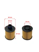 Wunder Fiat Punto 1.3 Mtj. 66-70 Kw 2016-2018 Çüklü, Tırnaklı Yağ Filtresi thumbnail 2