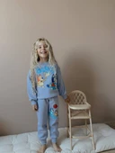 KIZ ÇOCUK BLUEY MODELLİ 3 İPLİK ŞARDONLU EŞOFMAN TAKIMI thumbnail 3