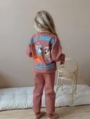 KIZ ÇOCUK BLUEY MODELLİ 3 İPLİK ŞARDONLU EŞOFMAN TAKIMI thumbnail 6