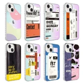 iPhone 14 Kılıf Airbag Kenarlı Renkli Desenli Silikon Elegans Kapak thumbnail 2