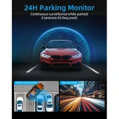 Ozmik D28 WiFi Dashcam Araç Ön Arka, 4K+1080P, Araç Kamerası Araç Kamerası 64GB SD KART HEDİYE thumbnail 4