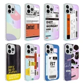 iPhone 14 Pro Kılıf Airbag Kenarlı Renkli Desenli Silikon Elegans Kapak thumbnail 2