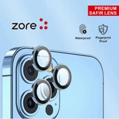 iPhone 12 Pro Max CL-12 Premium Safir Parmak İzi Bırakmayan Anti-Reflective Kamera Lens Koruyucu thumbnail 9