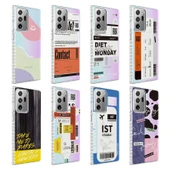 Samsung Note 20 Ultra Kılıf Airbag Kenarlı Renkli Desenli Silikon Elegans Kapak thumbnail 2