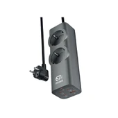 ZUIDID FC54 6in1 GAN Masaüstü Priz Şarj Cihazı 1 x USB-A 3 x USB-C 2 x 220V - 1