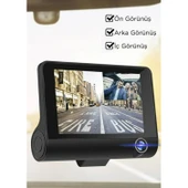 Ozmik 1080p Araç Içi 3 Kameralı Gece Görüşlü, G-sensör, Geri Görüş Kameralı Araç Kamerası thumbnail 2