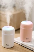 NACTUMU 300 ml Ultrasonik USB Rengarenk LED Işıklı Hava Nemlendirici Buhar Makinesi ve Aroma Difüzörü - 1