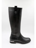 VENÜS 2553201K DÜZ TOPUK KAYMAZ HAFİF DERİ KADIN ÇİZME thumbnail 1