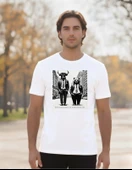 DEVISSO TRADERS Bull & Bear Wallstreet - Traders, Borsaci Erkek Beyaz T-Shirt - 2