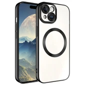 iPhone 15 Plus Kılıf M-safe Wireless Şarj Özellikli Setro Silikon thumbnail 1