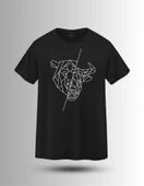 DEVISSO TRADERS Bull & Bear Heads - Traders, Borsaci Kadın Siyah T-Shirt - 3