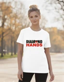 DEVISSO TRADERS Diamond Hands - Traders, Borsaci Kadın Beyaz T-Shirt - 2