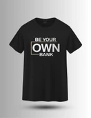 DEVISSO TRADERS Be Your Own Bank - Traders, Borsaci Erkek Siyah T-Shirt - 3