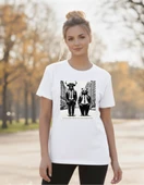 DEVISSO TRADERS Bull & Bear Wallstreet - Traders, Borsaci Kadın Beyaz T-Shirt - 2