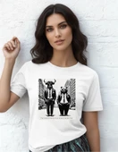 DEVISSO TRADERS Bull & Bear Wallstreet - Traders, Borsaci Kadın Beyaz T-Shirt - 1