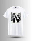 DEVISSO TRADERS Bull & Bear Wallstreet - Traders, Borsaci Kadın Beyaz T-Shirt - 3