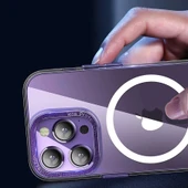 iPhone 14 Pro Kılıf M-safe Şarj Özellikli Sert PC Fuya Kapak thumbnail 8