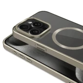 iPhone 15 Pro Max Kılıf Mat Tasarımlı M-safe Wireless Şarj Özellikli Mat Setro Kapak thumbnail 2