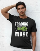 DEVISSO TRADERS Trading Mode On - Traders, Borsaci Erkek Siyah T-Shirt - 1
