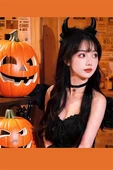 Halloween Şeytan Kulağı Başlık – Kostüm, Parti, Maskeli Balo ve Cosplay İçin Cadılar Bayramı Aksesuarı thumbnail 1