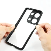 Xiaomi Redmi Note 13 Pro 4G Kılıf Kamera Korumalı Şeffaf Arka Yüzey New Roll Kapak thumbnail 9