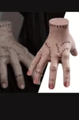 Gerçekçi Wednesday Addams "Thing" El Replikası – Hareketli Parmaklı Gotik Cosplay & Cadılar Bayramı Dekor Aksesuarı, Gerçek Boy thumbnail 8