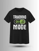 DEVISSO TRADERS Trading Mode On - Traders, Borsaci Kadın Siyah T-Shirt - 3