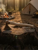 Survival El Baltası - Kısa Saplı Kamp Baltası - Yüksek Karbon Çelik Outdoor thumbnail 1