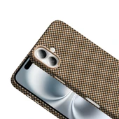 iPhone 16 Kılıf M-safe Şarj Özellikli Karbon Fiber Görünümlü Gros Kapak thumbnail 3