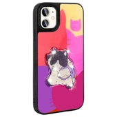 iPhone 11 Kılıf Parlayan Kabartmalı İkonik Figürlü Amas Silikon Kapak thumbnail 5