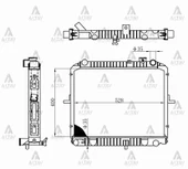 RADYATÖR SU BONGO 1997-2004 / K-2700 2004 32MM M-T BRAZING 0K60A 15 200C thumbnail 5