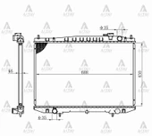 RADYATÖR SU PICKUP 1998-2002 D22 16MM M-T BRAZING 21410 2S710 thumbnail 1