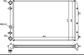 RADYATÖR POLO-IBIZA 4-FABIA-CORDOBA-1.2-1.4-1.6-1.4TDI-1.9TDI AC KLİMASIZ MEK OTOM 630X415X23 6Q0121253L 6Q0121253Q 6Q0121253R thumbnail 1