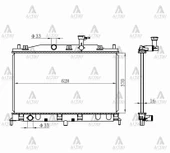 RADYATÖR SU ACCENT 2006-2011 ERA BENZİNLİ M-T BRAZING 25310 1E000 thumbnail 1