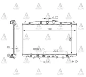 RADYATÖR SU ACCORD 2003-2008 2.4CC A-T BRAZING 19010 RBB E01 thumbnail 1