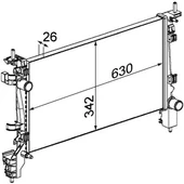 RADYATÖR PEUGEOT BIPPER-CITROEN NEMO 1.4 HDI 2008 1330 50 1330 T9 1330 Y4 thumbnail 1