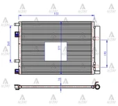 RADYATÖR KLİMA ACCENT 2011-2018 BLUE / RIO 2012 DİZEL BRAZING 97606 1R300 thumbnail 1