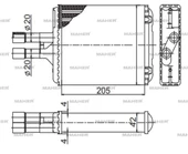 RADYATÖR KALORİFER VECTRA B 1995-2003 MEKANİK KLIMASIZ 1843107 1843215 thumbnail 2