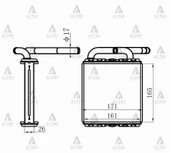 RADYATÖR KALORİFER H-100 MİNİBÜS 1994-2005 KLİMALI ÖN BRAZING 97211 43030 thumbnail 1