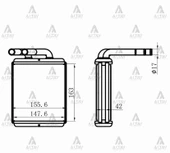 RADYATÖR KALORİFER H-100 KAMYONET 1994-2005 BRAZING 97211 4B000 thumbnail 1