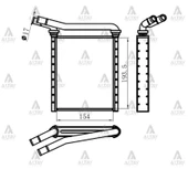 RADYATÖR KALORİFER COROLLA 2006 / AURIS / AVENSIS 2008-2015 / RAV-4 2008 BRAZING 87107 02150 thumbnail 1