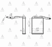 RADYATÖR KALORİFER COROLLA 1993-1998 AE101 BRAZING 87107 12420 thumbnail 1
