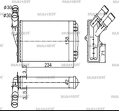RADYATÖR KALORİFER BERLINGO 1996-2008 / PARTNER 1996-2008 MEKANİK 644878 thumbnail 2