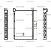 RADYATÖR KALORİFER 508 2010 BRAZING 6448W9 thumbnail 1
