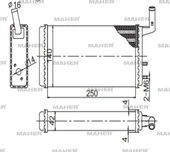 RADYATÖR KALORİFER M.131 DOĞAN KARTAL ŞAHIN 1979-2002 / DOGAN 1986-2002 / KARTAL 1986-2002 / SAHIN 1984-2002 MEKANİK 85007271 thumbnail 1
